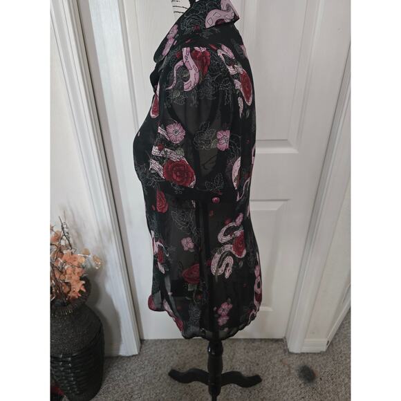 Hell Bunny Mesh Snake Top Size L - Picture 3 of 7